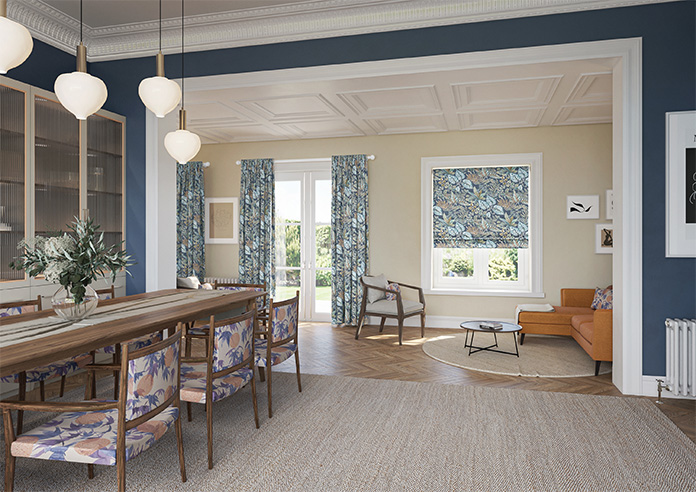 Paloma, Indigo - Twist&Fit Roman Blind - Image 6